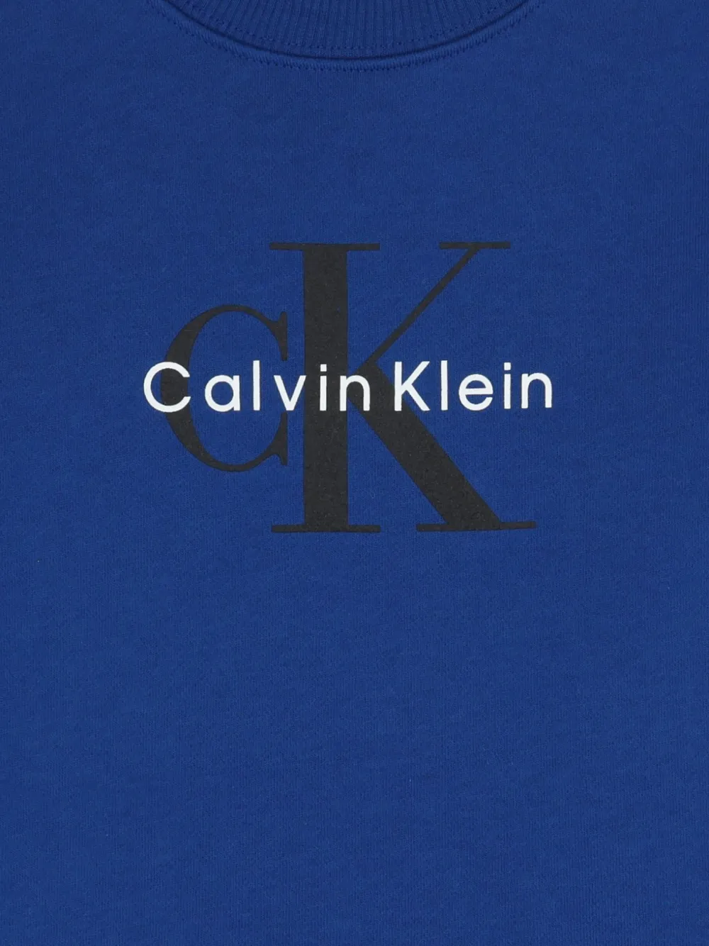 Calvin Klein Logo-print Sweatshirt In Blue