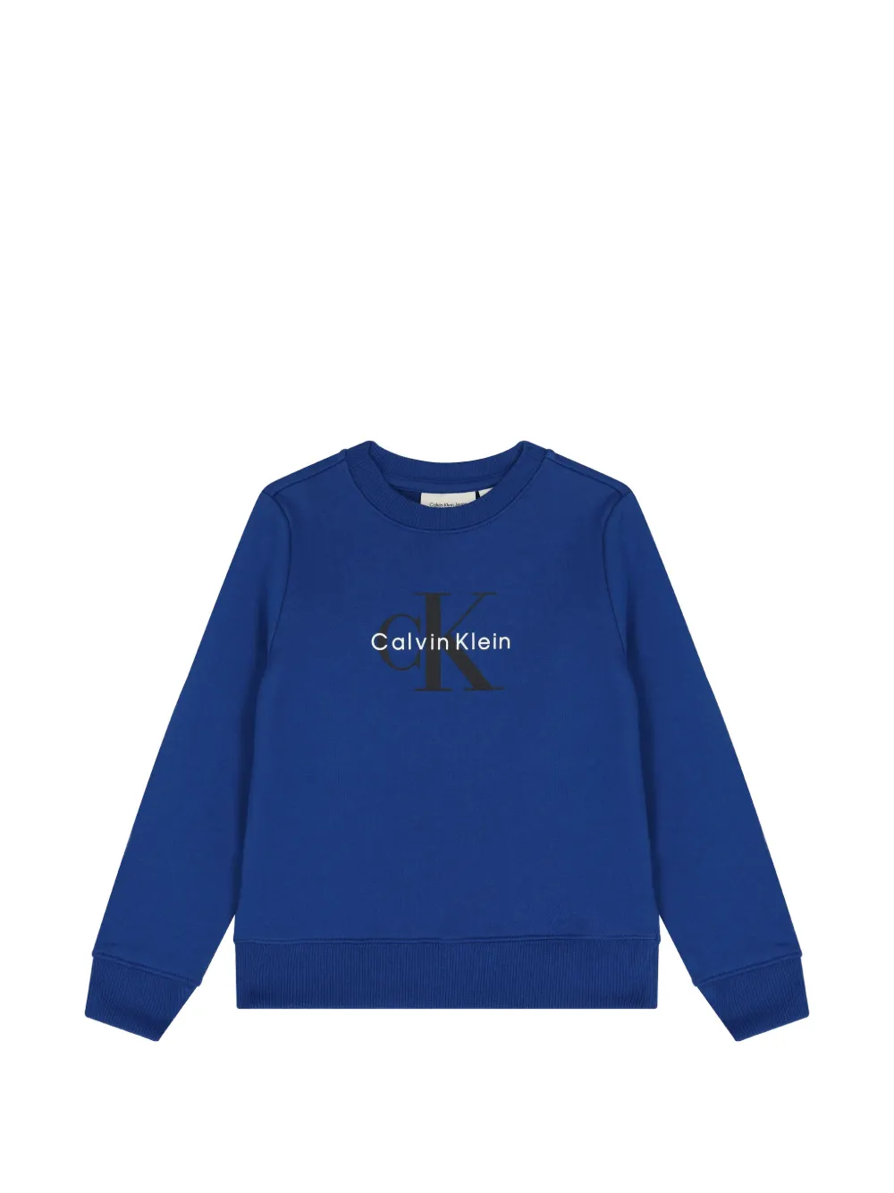 Calvin Klein Kids Felpa con stampa logo - Blu