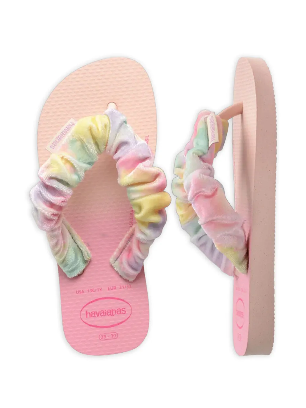 Havaianas Kids Scrunchie teenslippers met bandje Roze