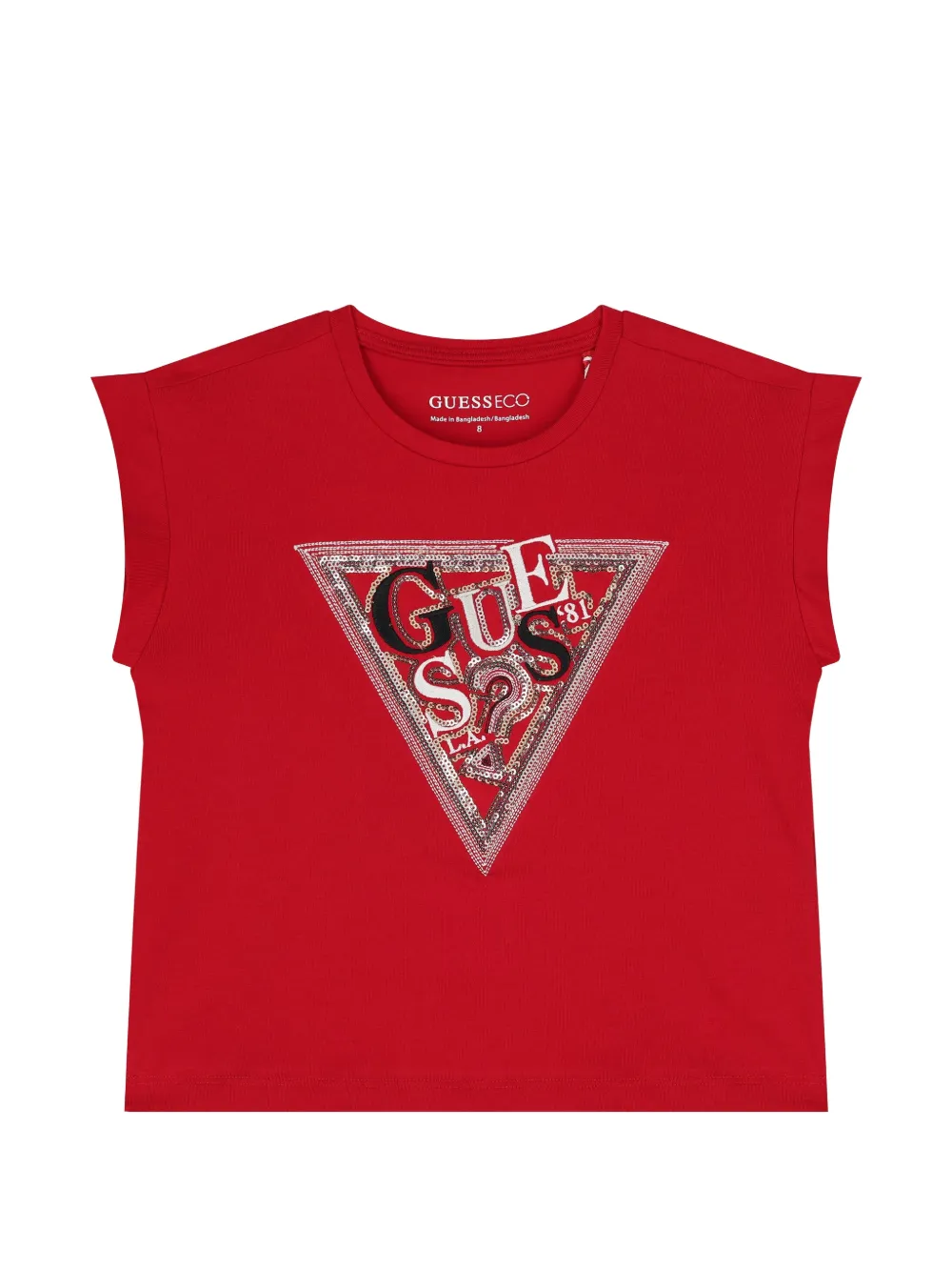 guess kids graphic-print T-shirt - Rosso