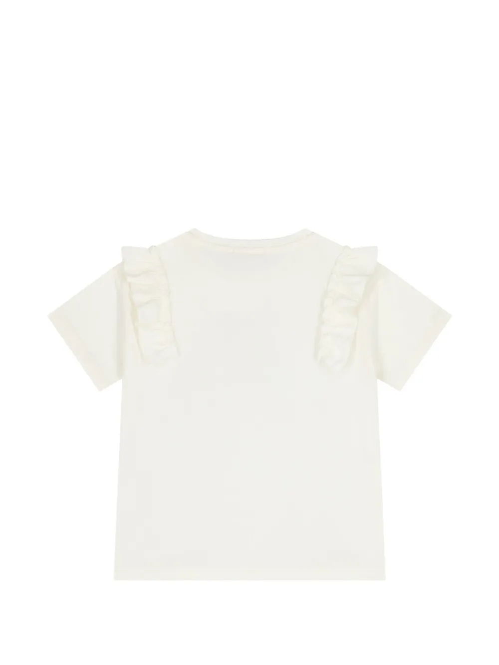 Escada Kids T-shirt met ruches Beige