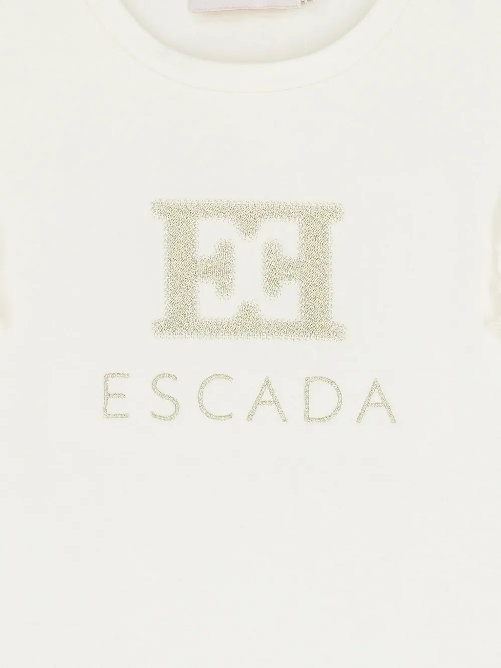 Escada Kids T-shirt met ruches Beige