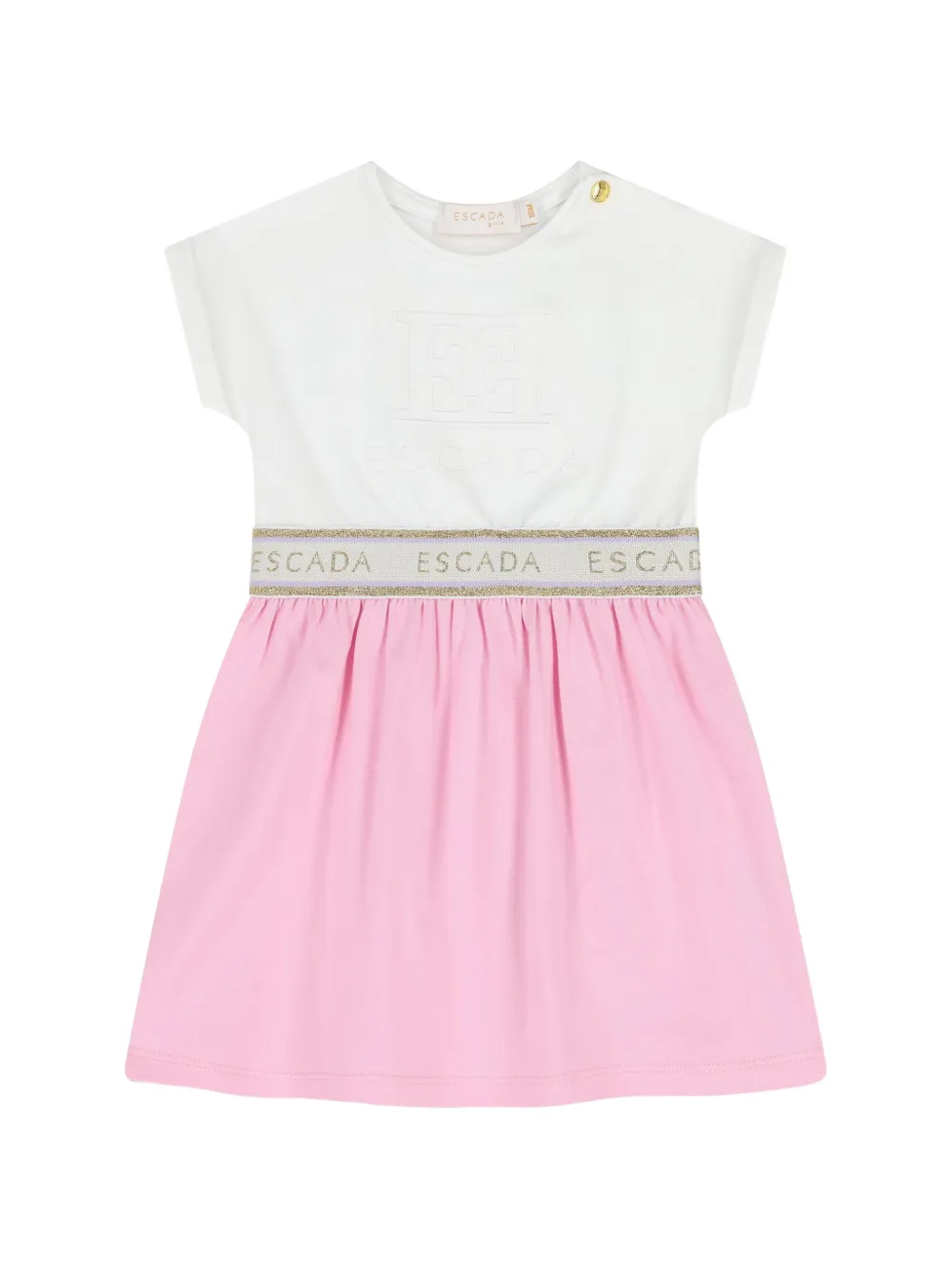 Escada Kids logo dress - Pink