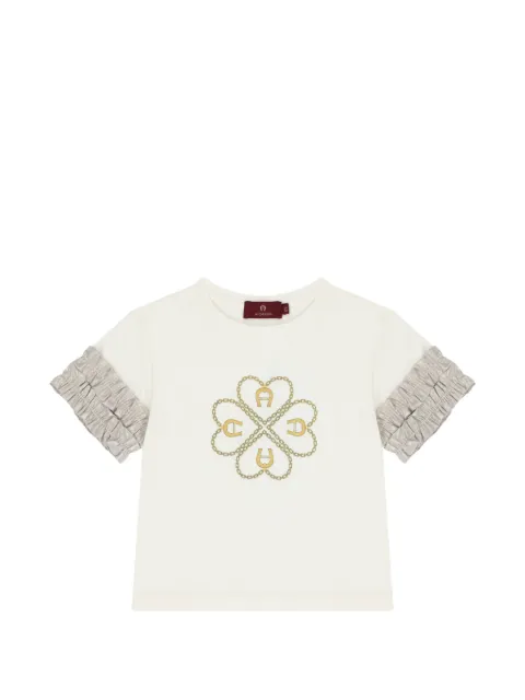 Aigner Kids playera con volantes