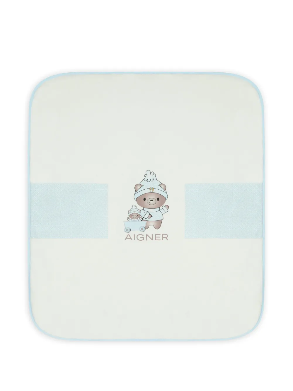 Aigner Kids bear-print blanket - Toni neutri