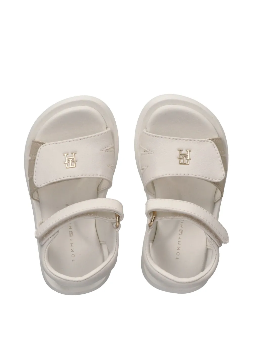Tommy Hilfiger Junior Sandalen met logo Beige