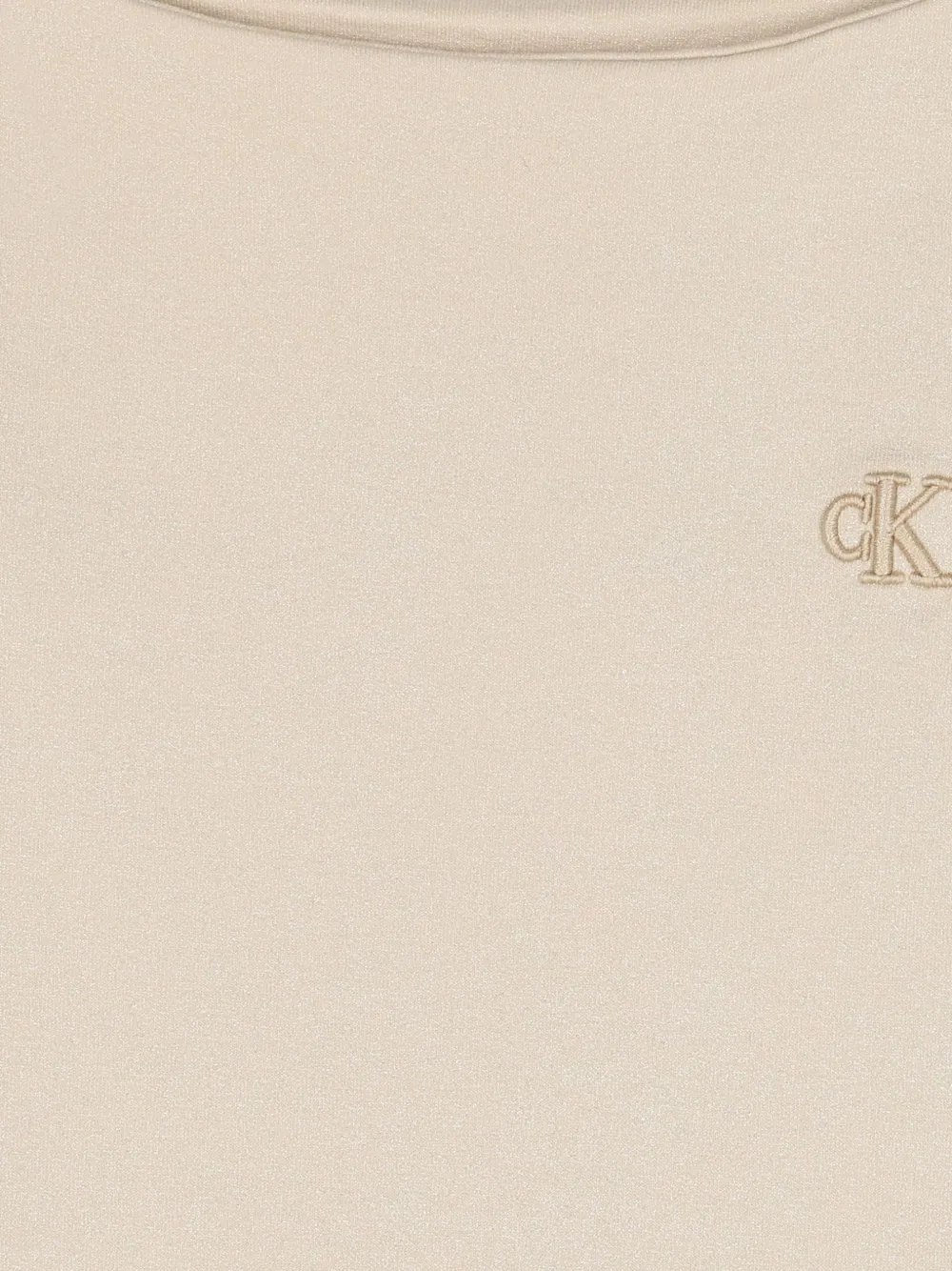 Calvin Klein Kids Jurk met logo Beige