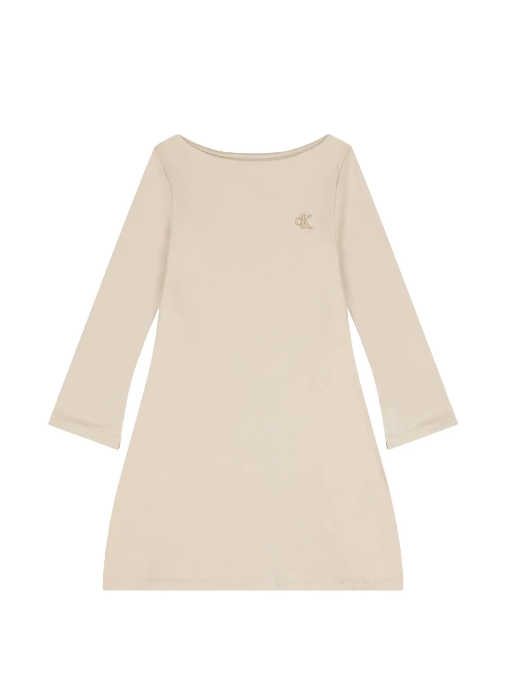 Calvin Klein Kids Abito a maniche lunghe con logo - Toni neutri