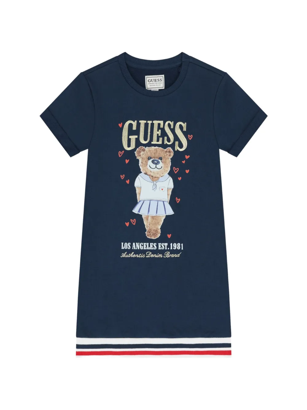 guess kids Abito con stampa - Blu