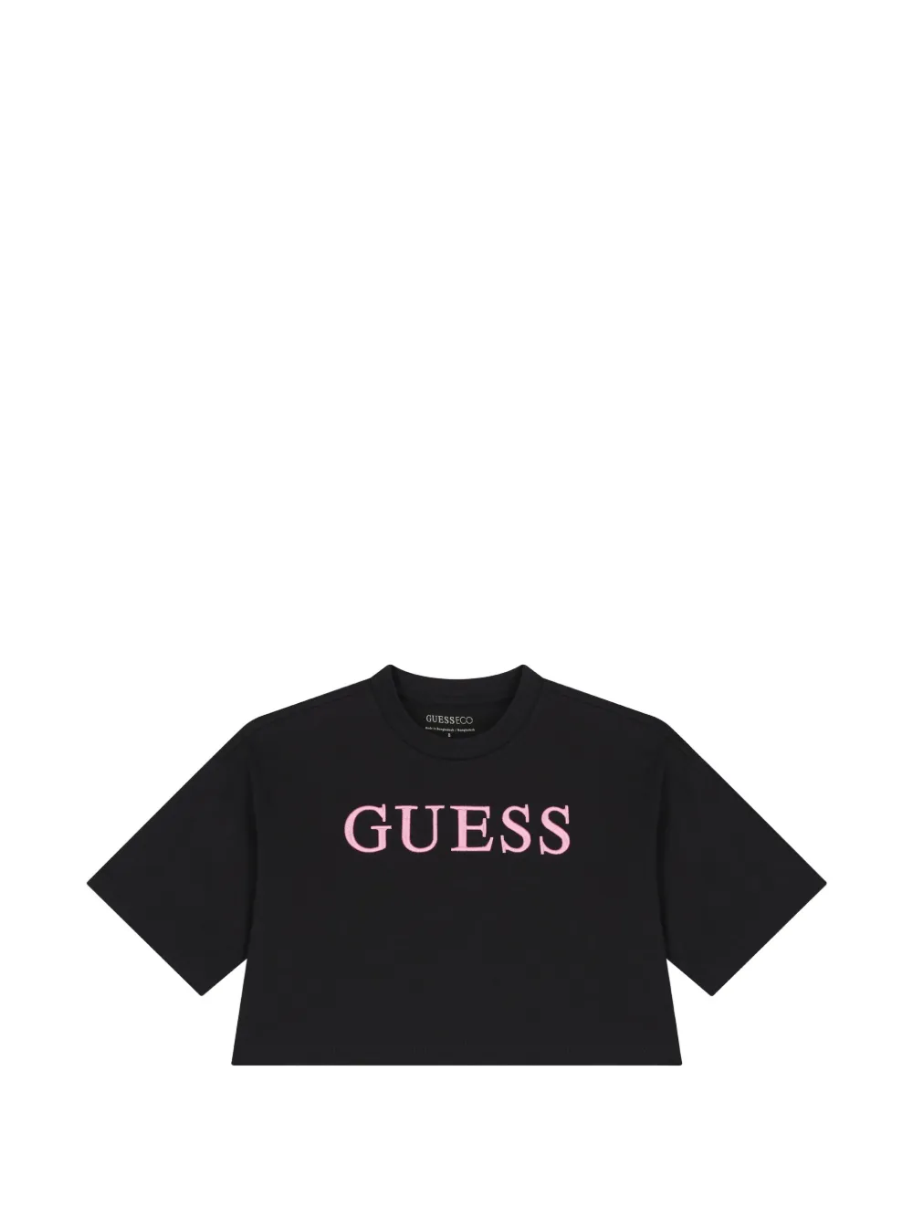 guess kids embroidered T-shirt - Nero