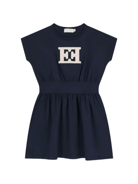 Escada Kids vestido con logo estampado