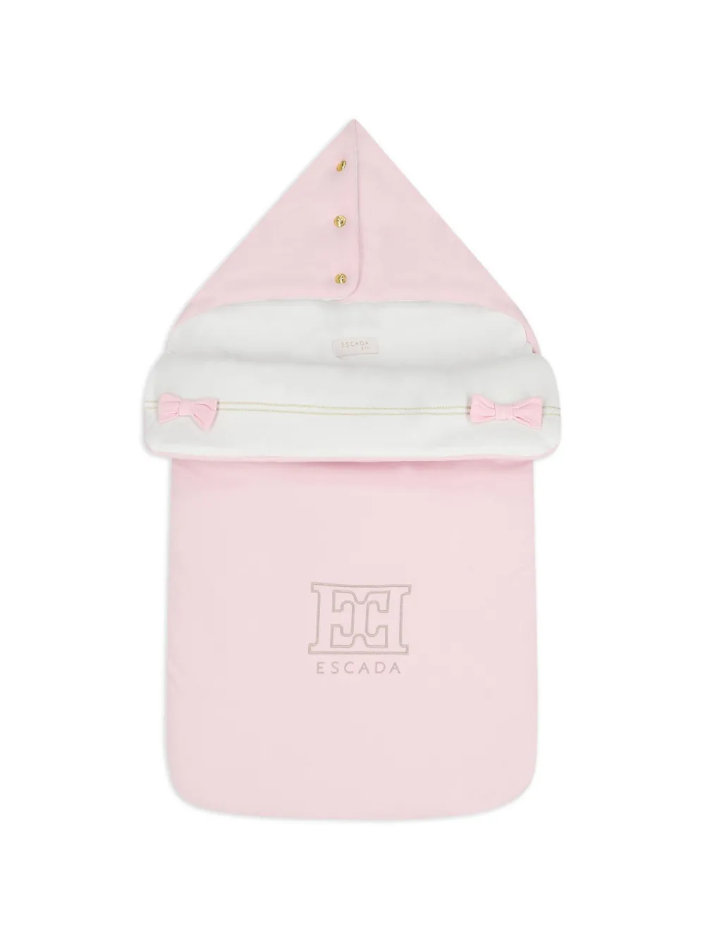 Escada Kids logo-detail sleep bag - Rosa