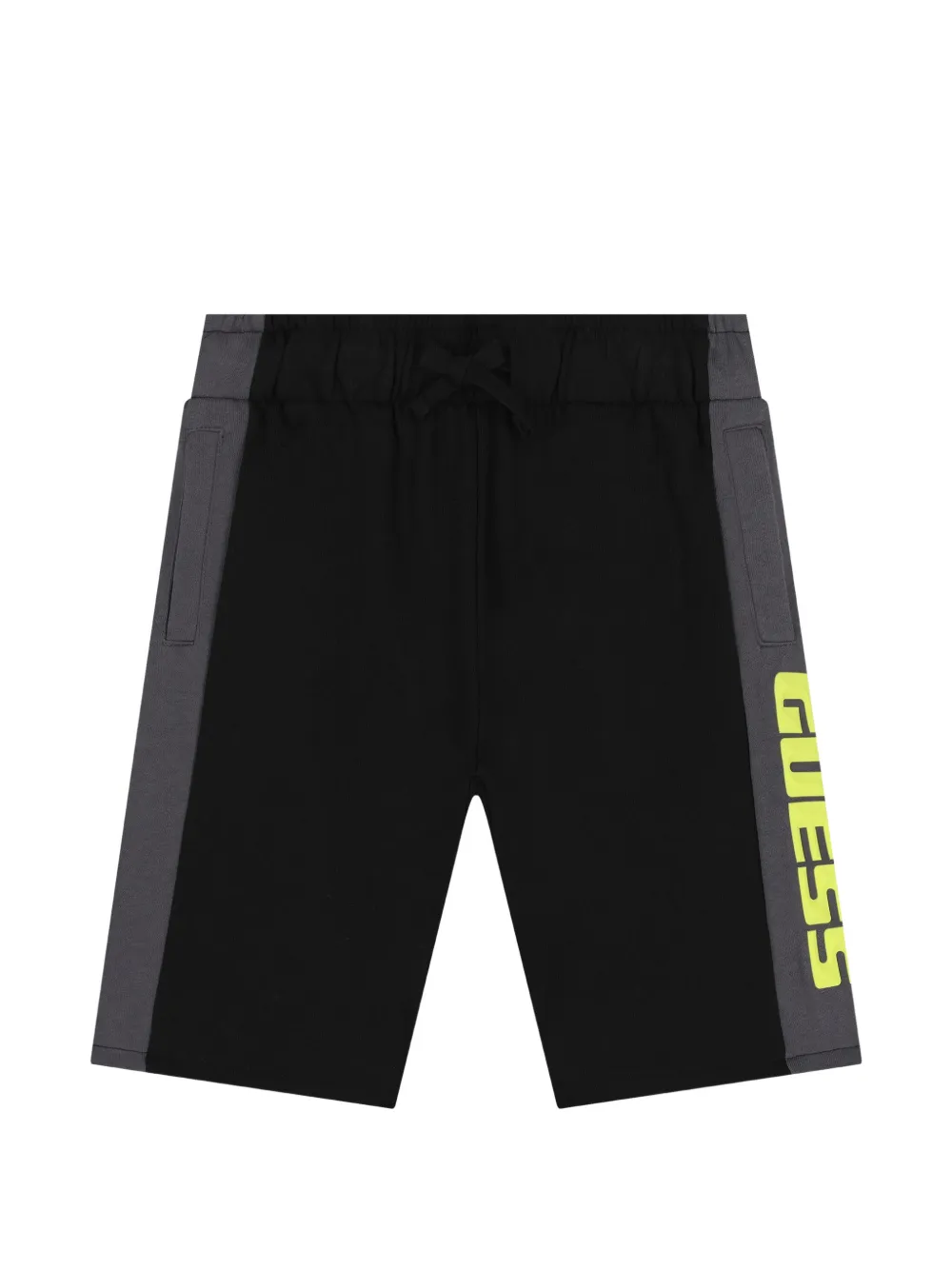 guess kids logo-print shorts - Nero