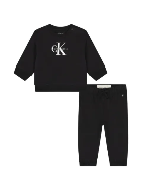Calvin Klein Kids traje deportivo con logo estampado