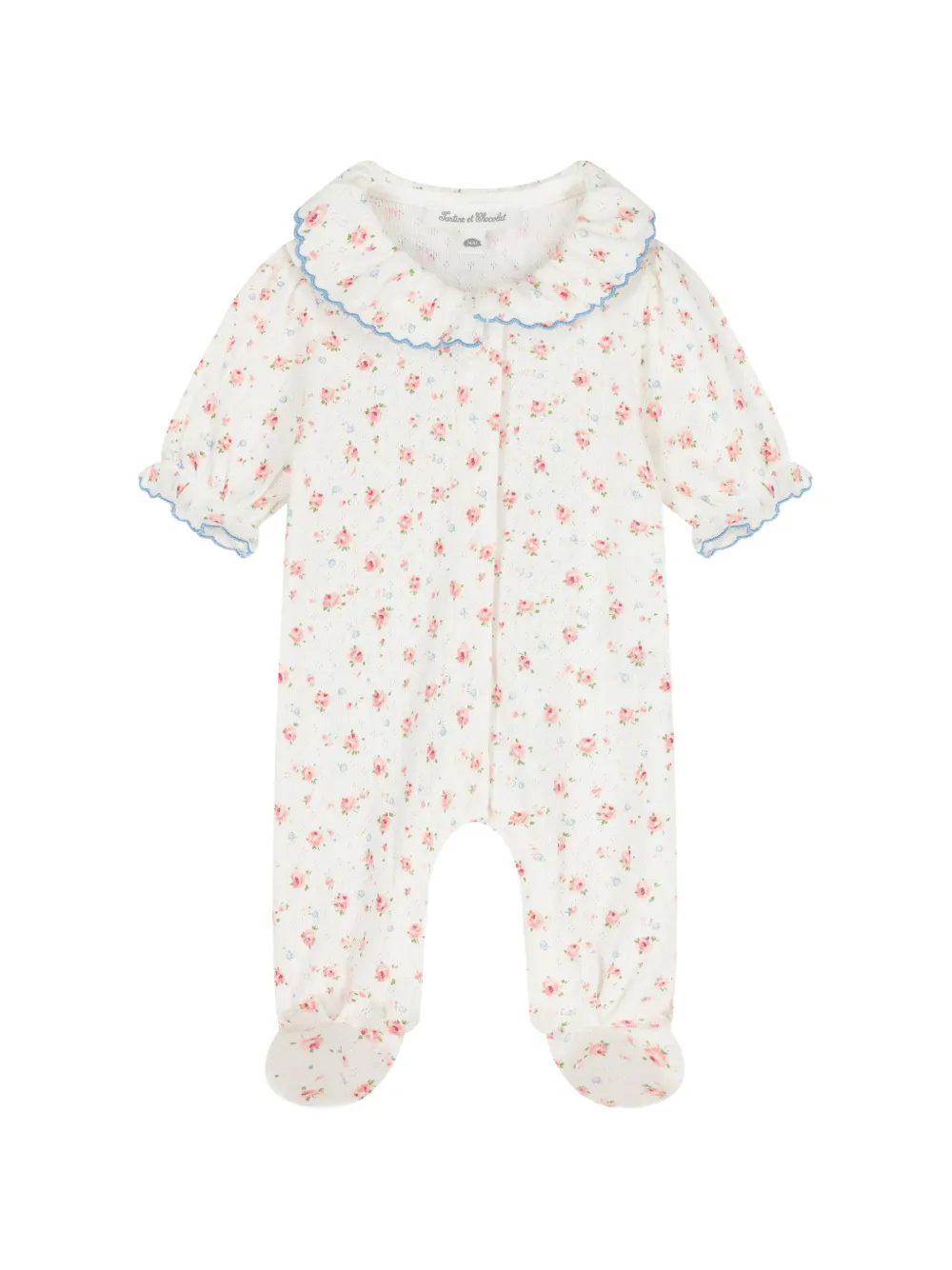 Tartine Et Chocolat Pigiama a fiori - Bianco