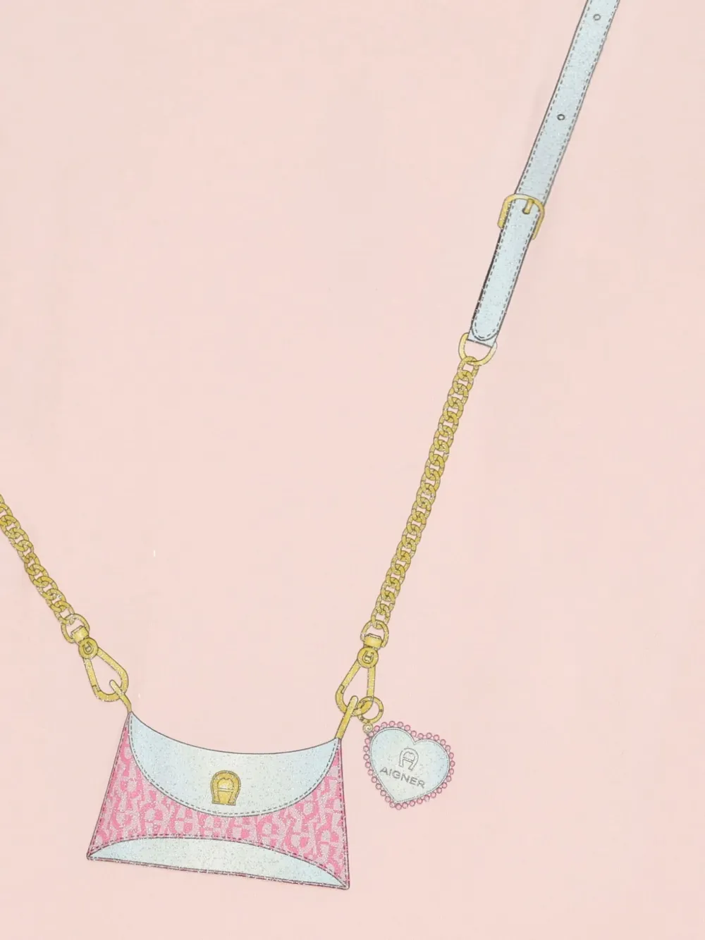 Aigner Kids Jurk met ruches Roze