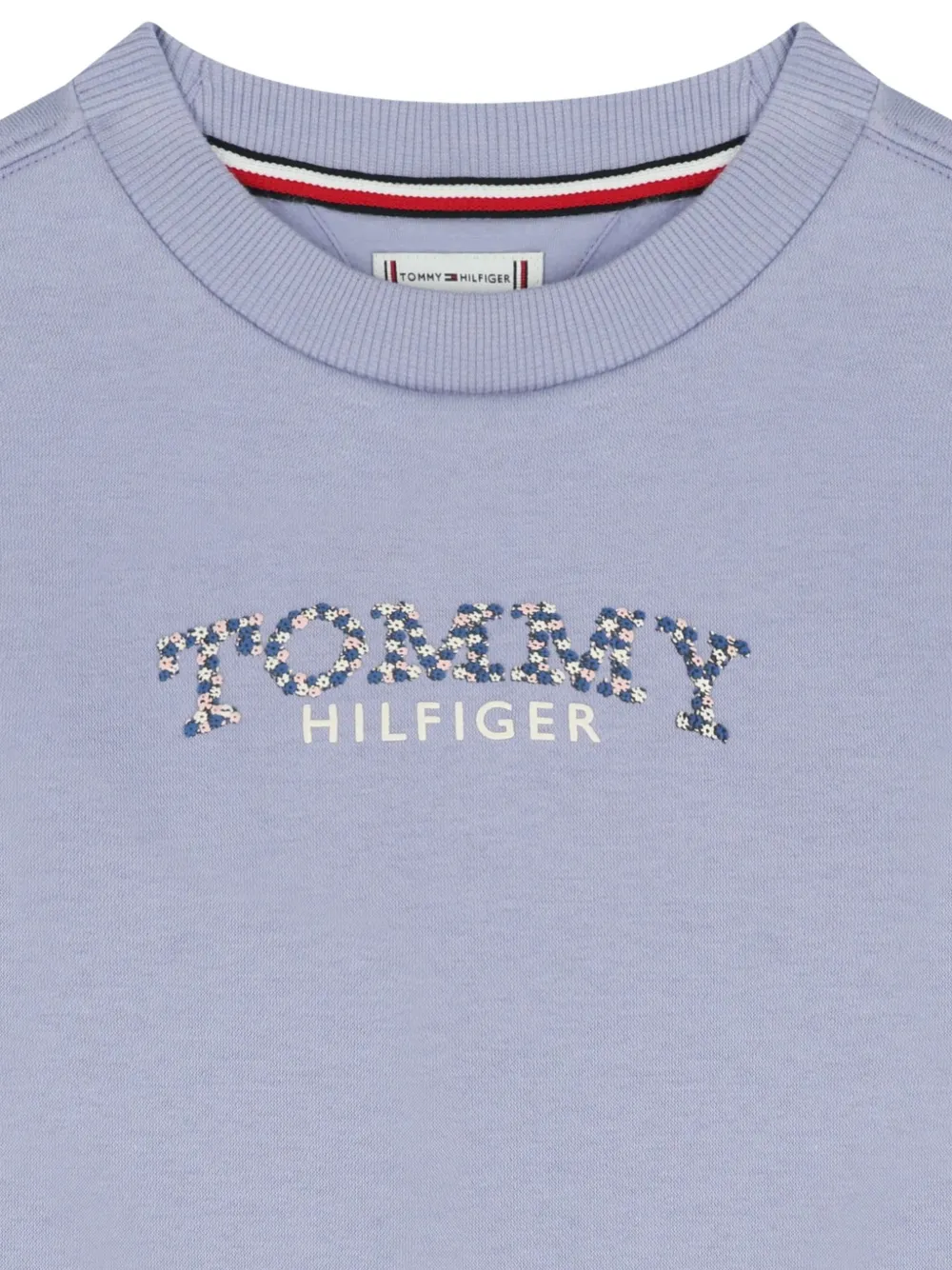 Tommy Hilfiger Junior Jurk met logoprint Paars