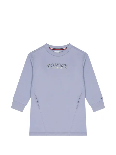 Tommy Hilfiger Junior vestido con logo estampado