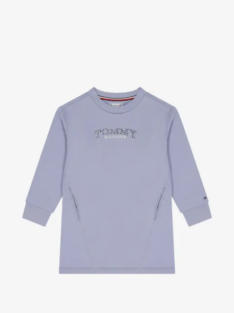 Tommy Hilfiger Junior vestido con logo estampado