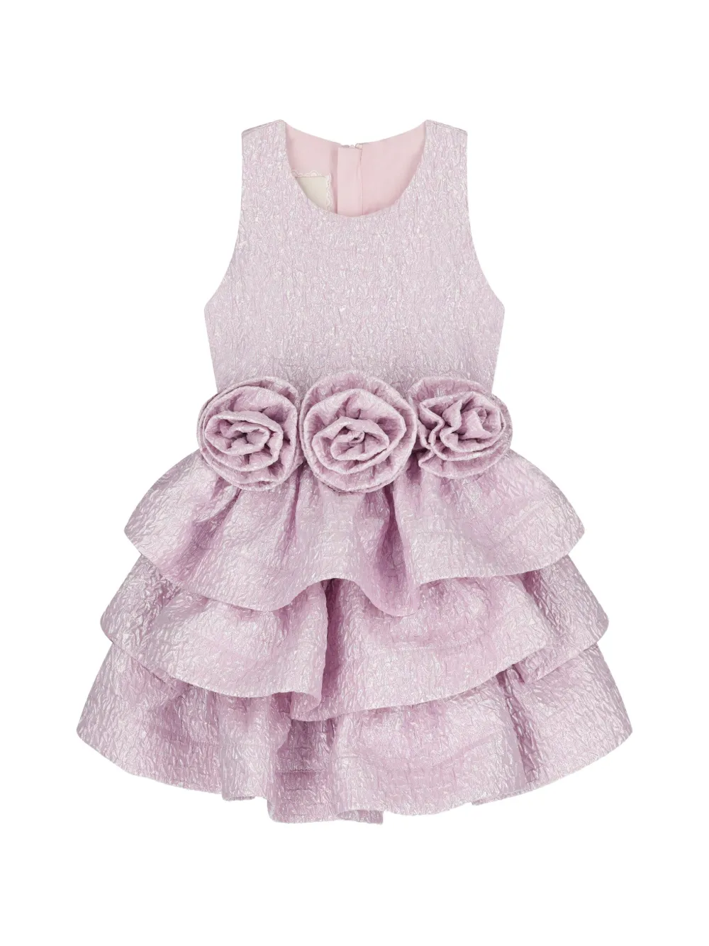Escada Kids Abito a fiori con ruches - Viola
