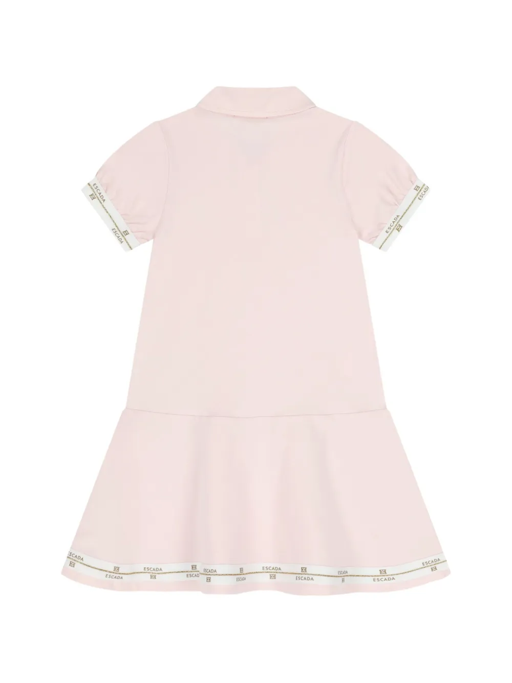 Escada Kids Jurk met logo afwerking Roze
