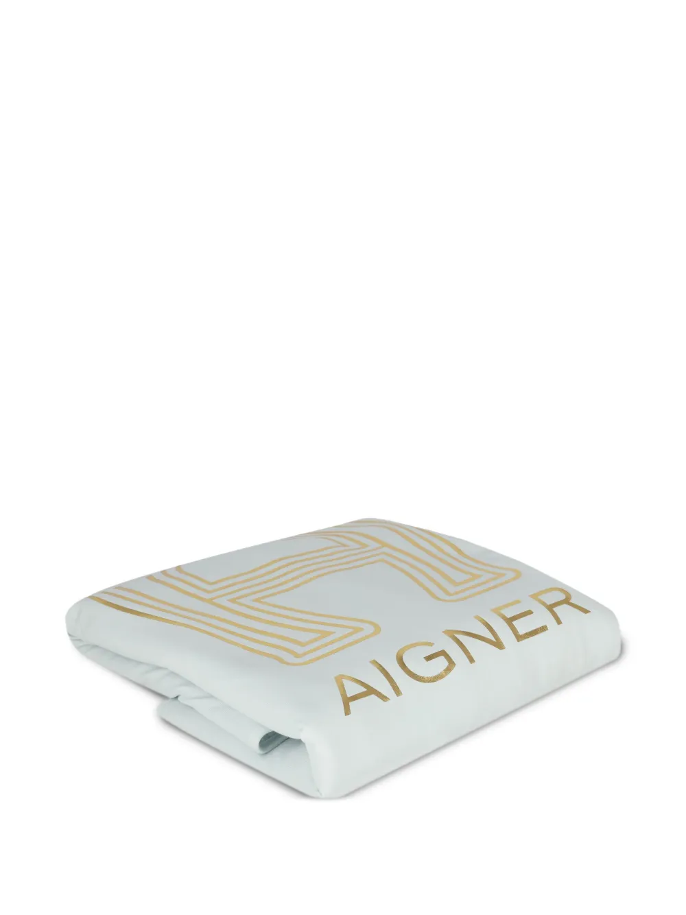 Aigner Kids Deken met logodetail Blauw