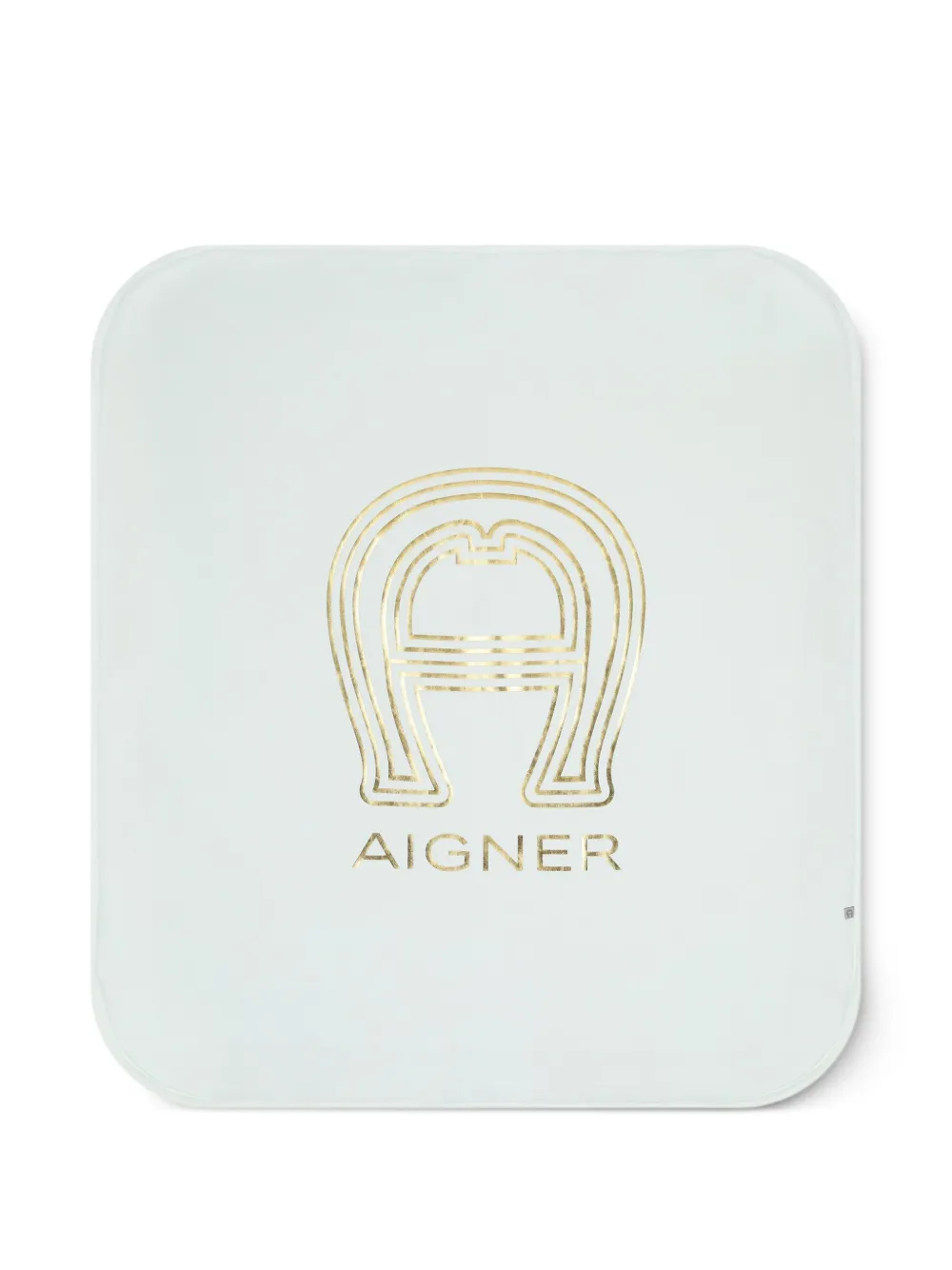 Aigner Kids logo-detail blanket - Blu
