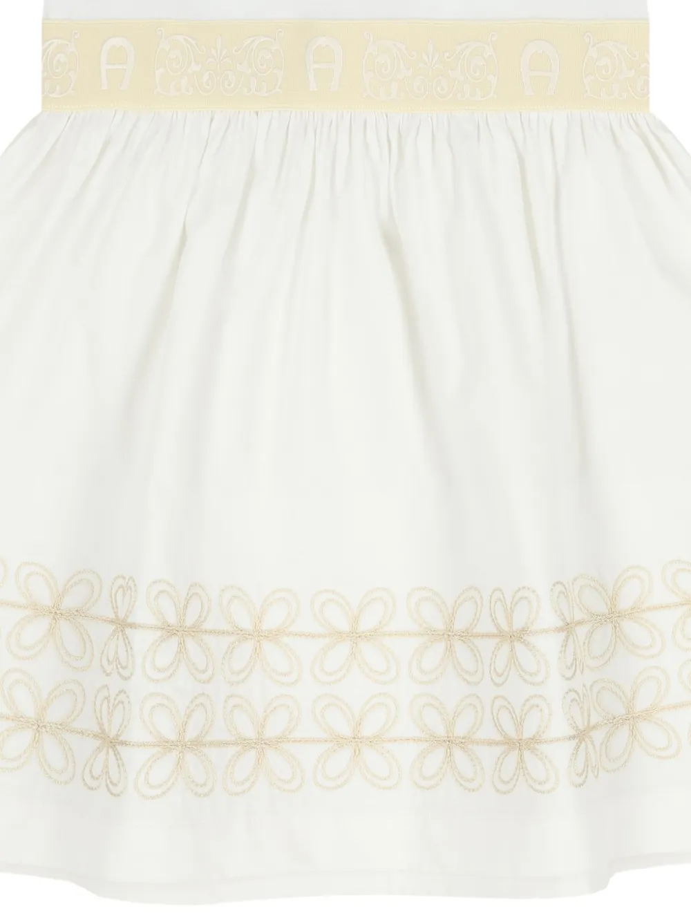 Aigner Kids Jurk met ronde hals Wit