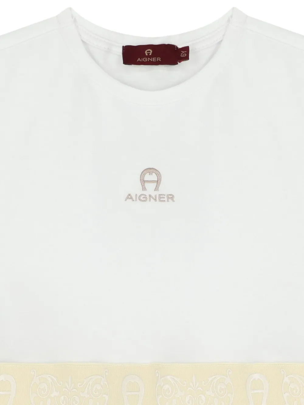 Aigner Kids Jurk met ronde hals Wit