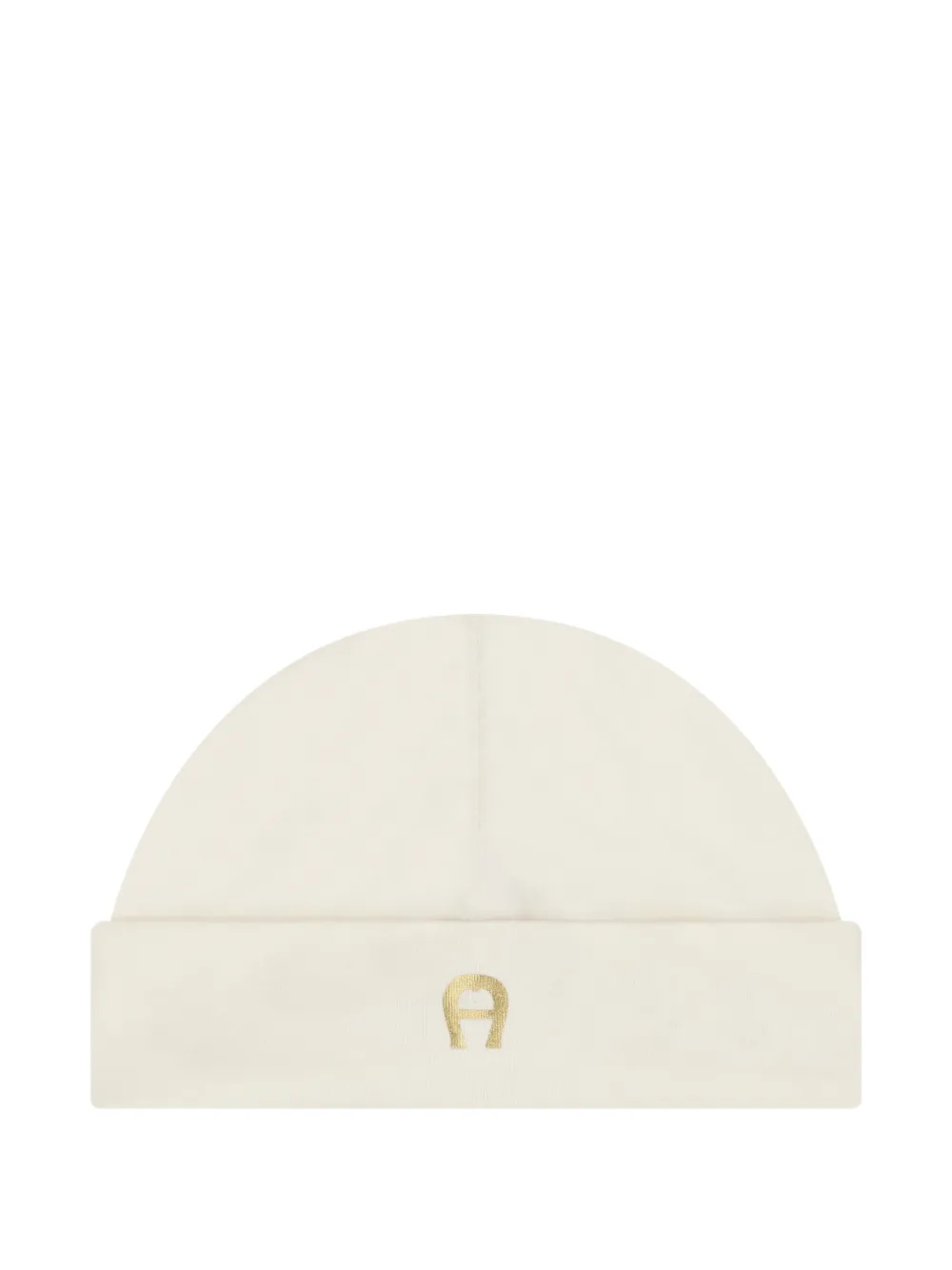 Aigner Babies' Logo-detail Beanie Hat In Neutral