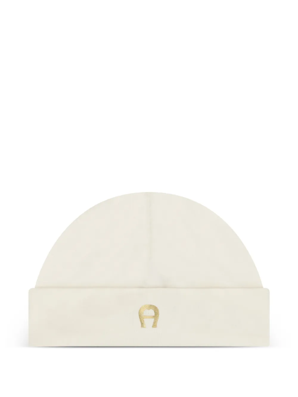 Aigner Kids logo-detail beanie hat - Toni neutri