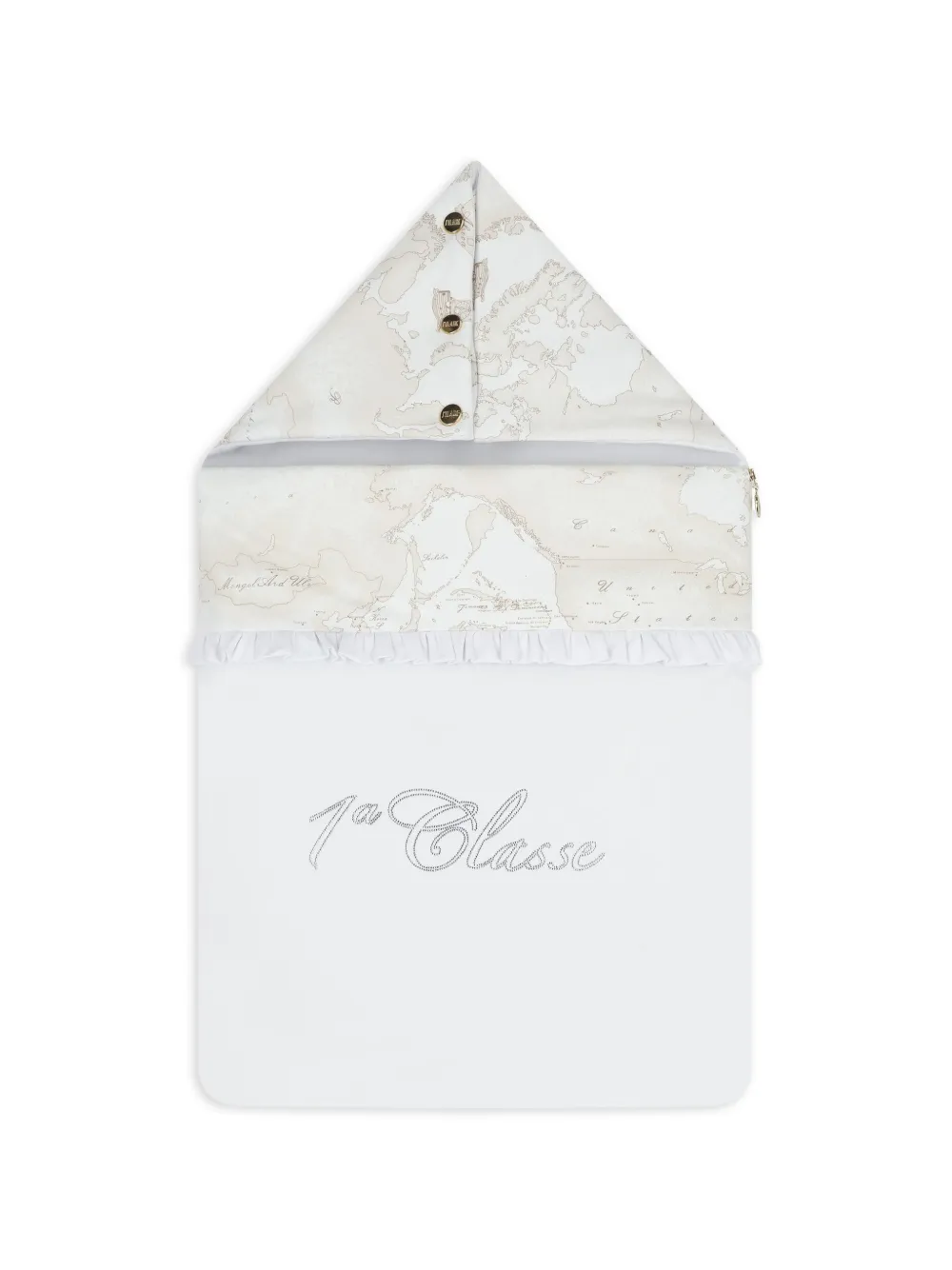 Alviero Martini Kids ruffle-detail nest - Bianco