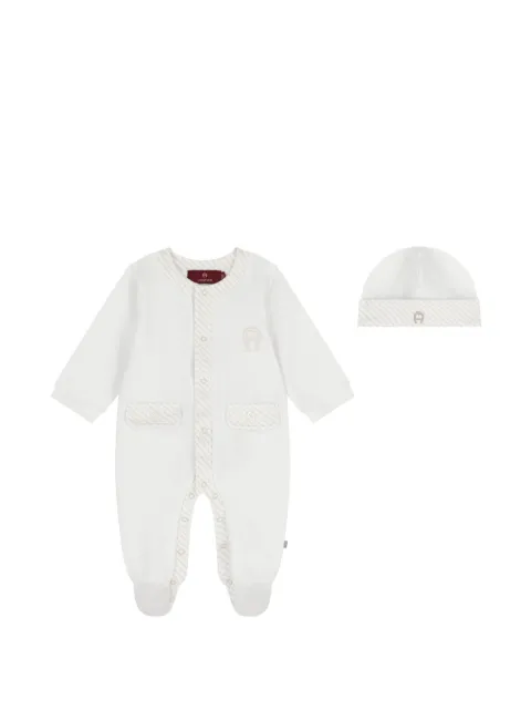 Aigner Kids set de mameluco con detalle del logo