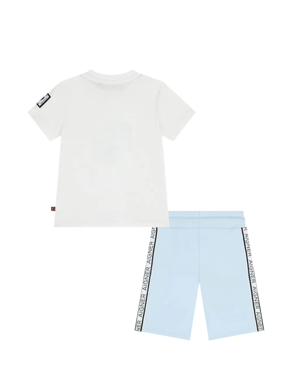Aigner Kids Broek met logoprint Wit