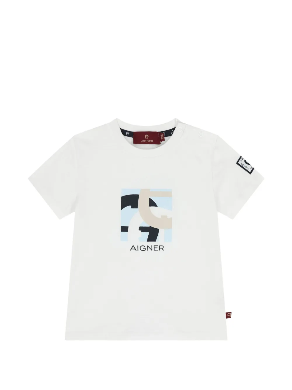 Aigner Kids Broek met logoprint Wit