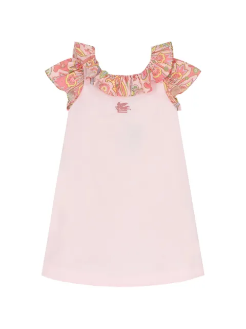 ETRO KIDS vestido con logo bordado