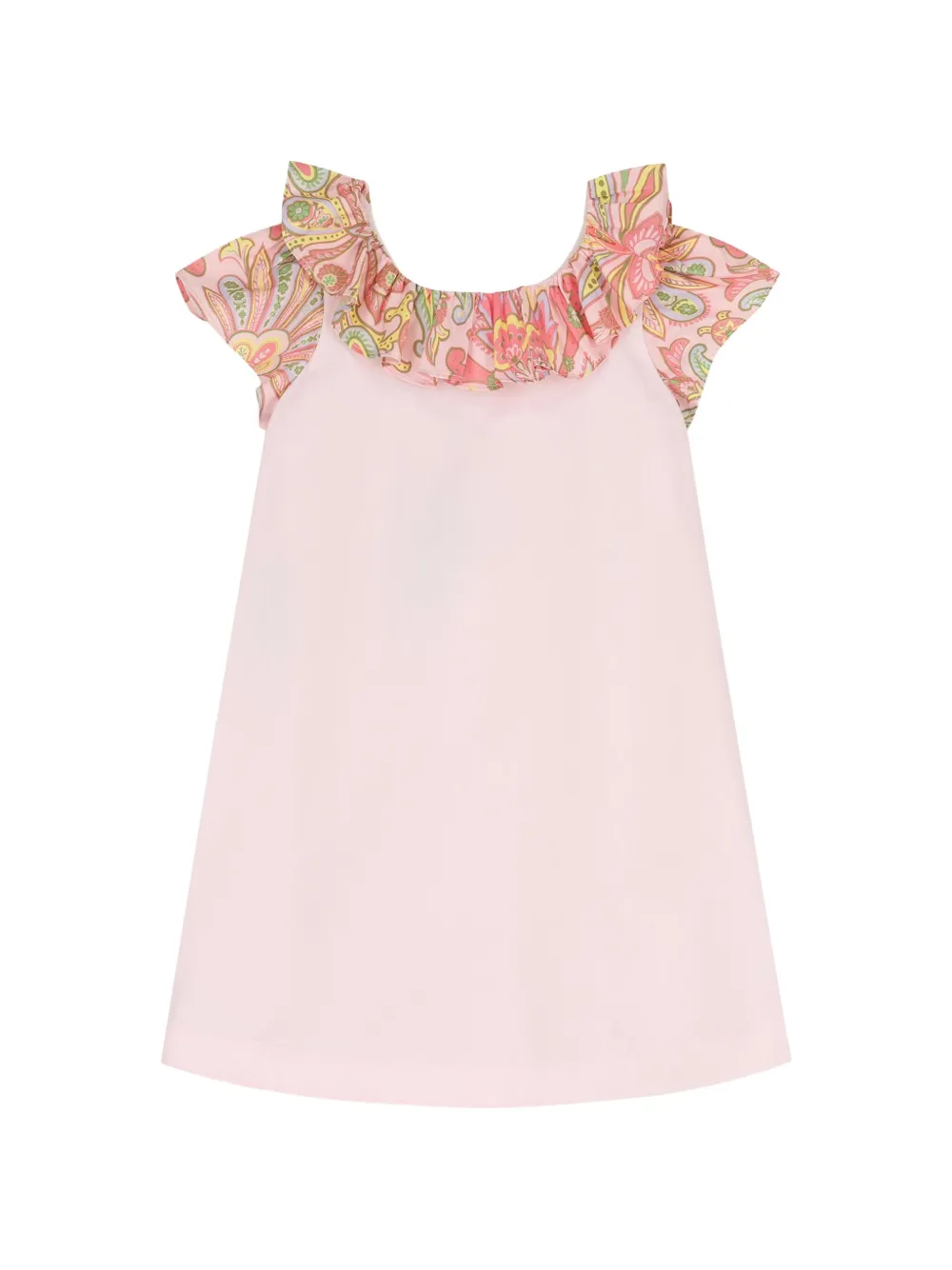 ETRO KIDS Jurk met geborduurd logo Roze