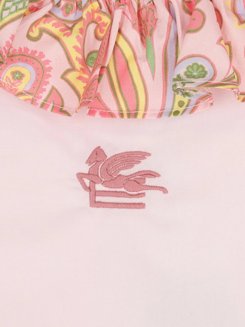 ETRO KIDS Jurk met geborduurd logo Roze