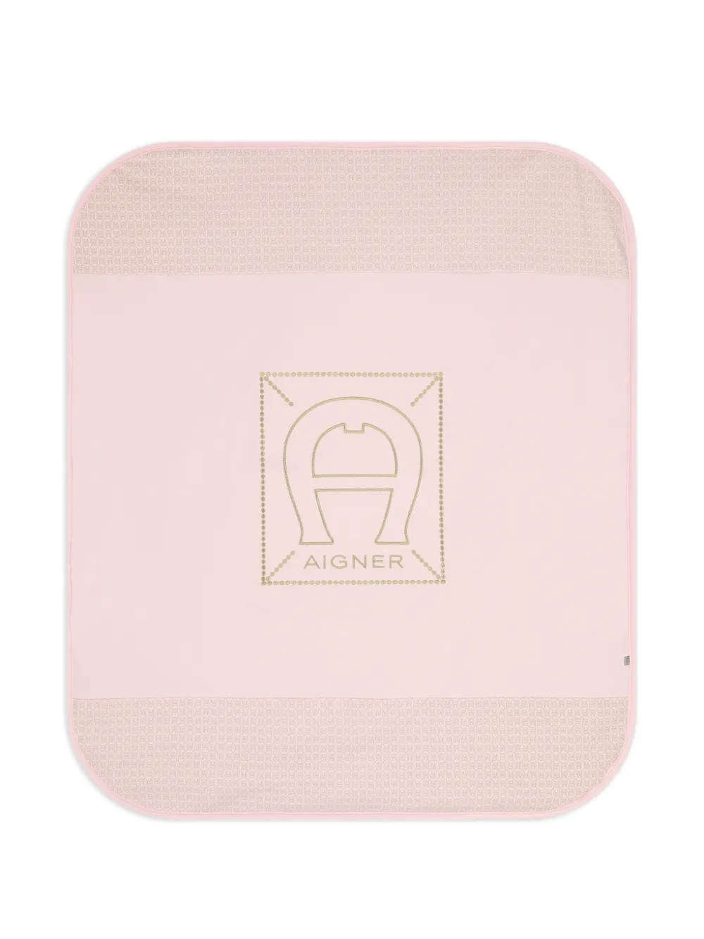 Aigner Kids logo-motif blanket - Rosa