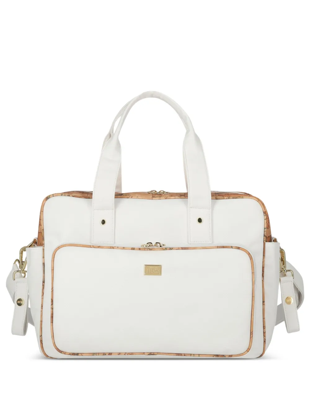 Alviero Martini Kids Borsa fasciatoio con applicazione - Bianco