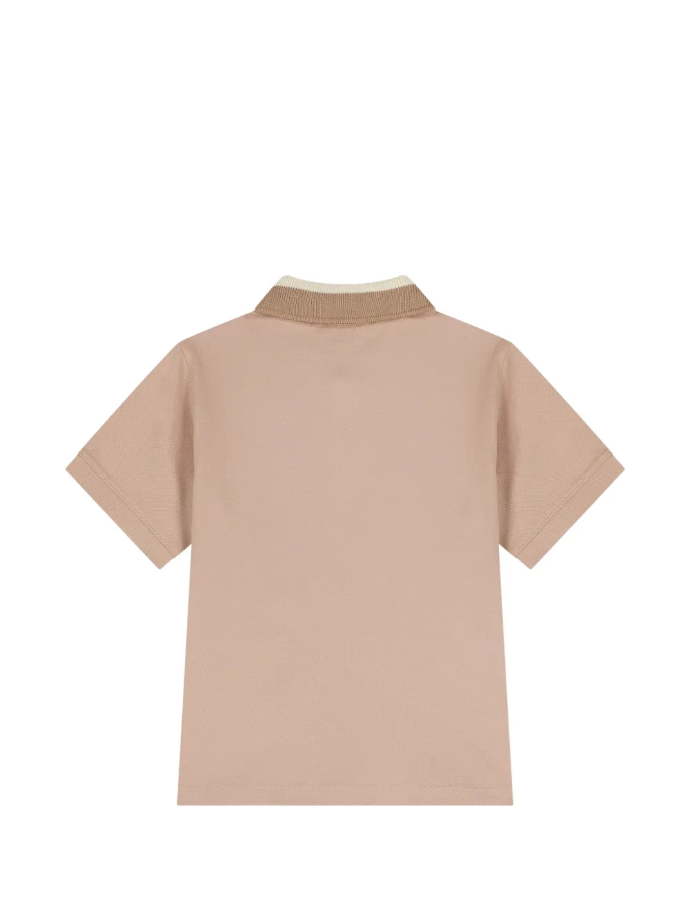 Emporio Armani Kids Gestreept poloshirt met knopen Beige