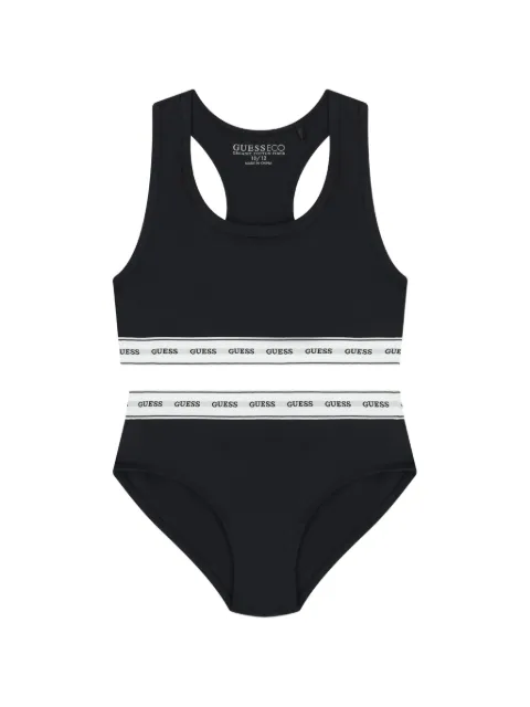 guess kids logo-waistband bikini