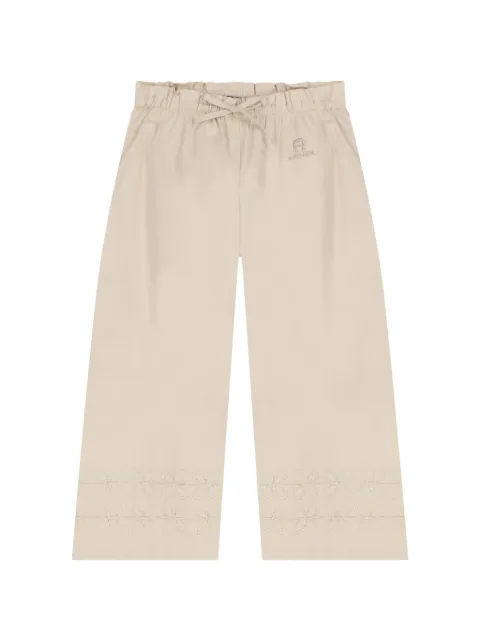 Aigner Kids logo-embroidered trousers
