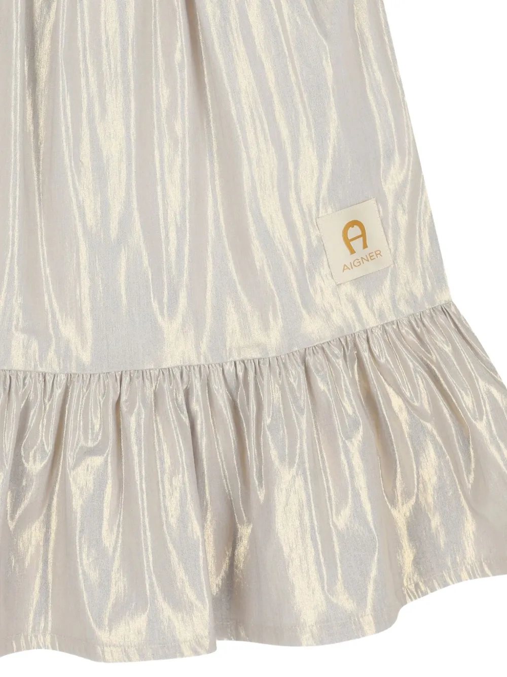 Aigner Kids Jurk met ruches Grijs