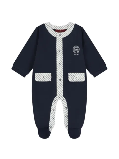 Aigner Kids logo-print babygrow