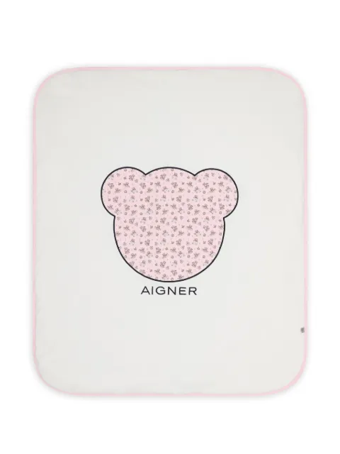 Aigner Kids logo-print blanket