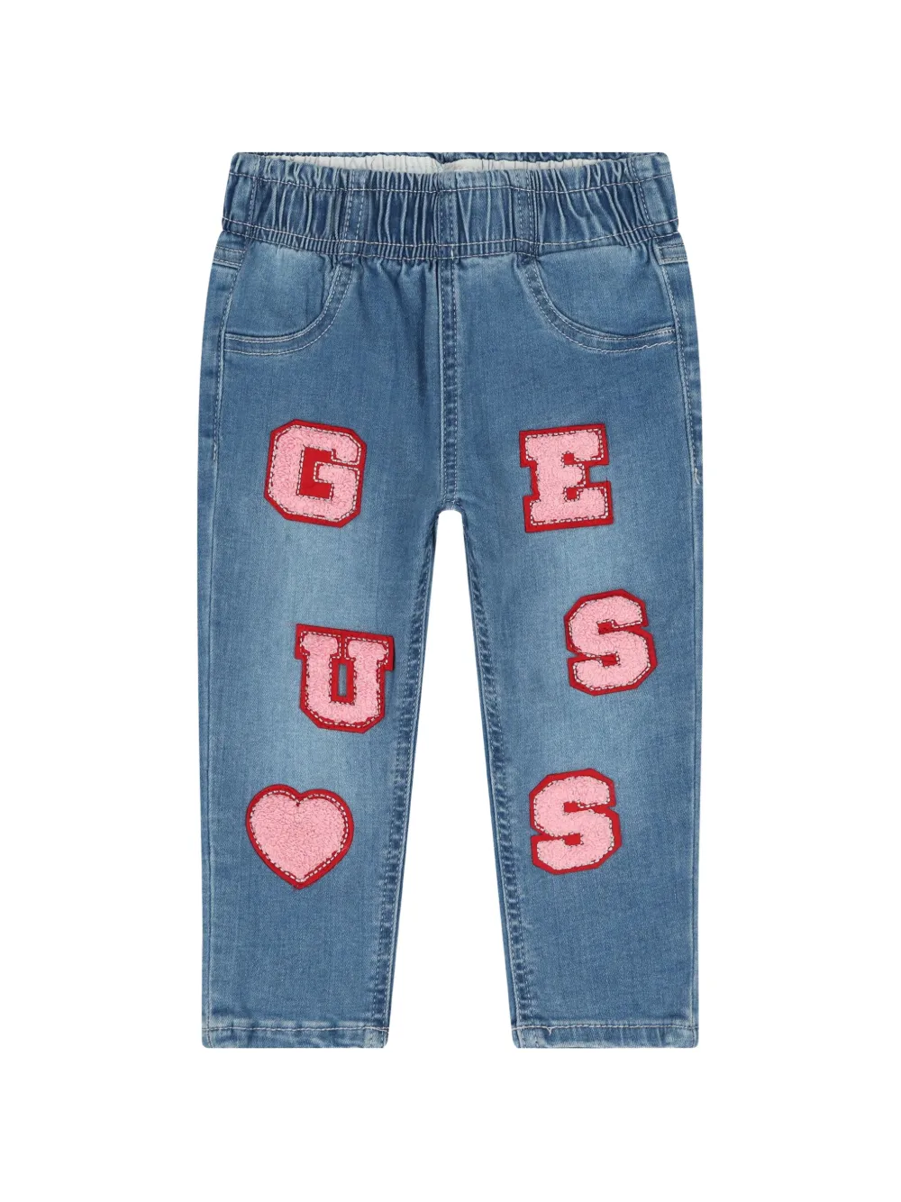 guess kids Jeans con applicazione - Blu