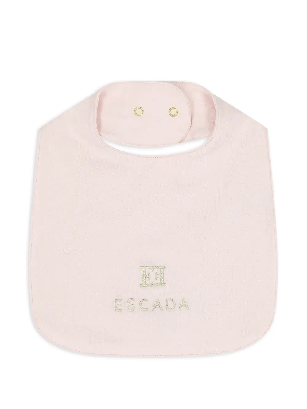 Escada Kids embroidered button-fastening bib - Rosa