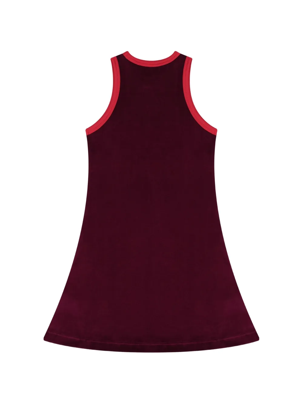 Calvin Klein Kids A-lijn jurk met geborduurd logo Rood