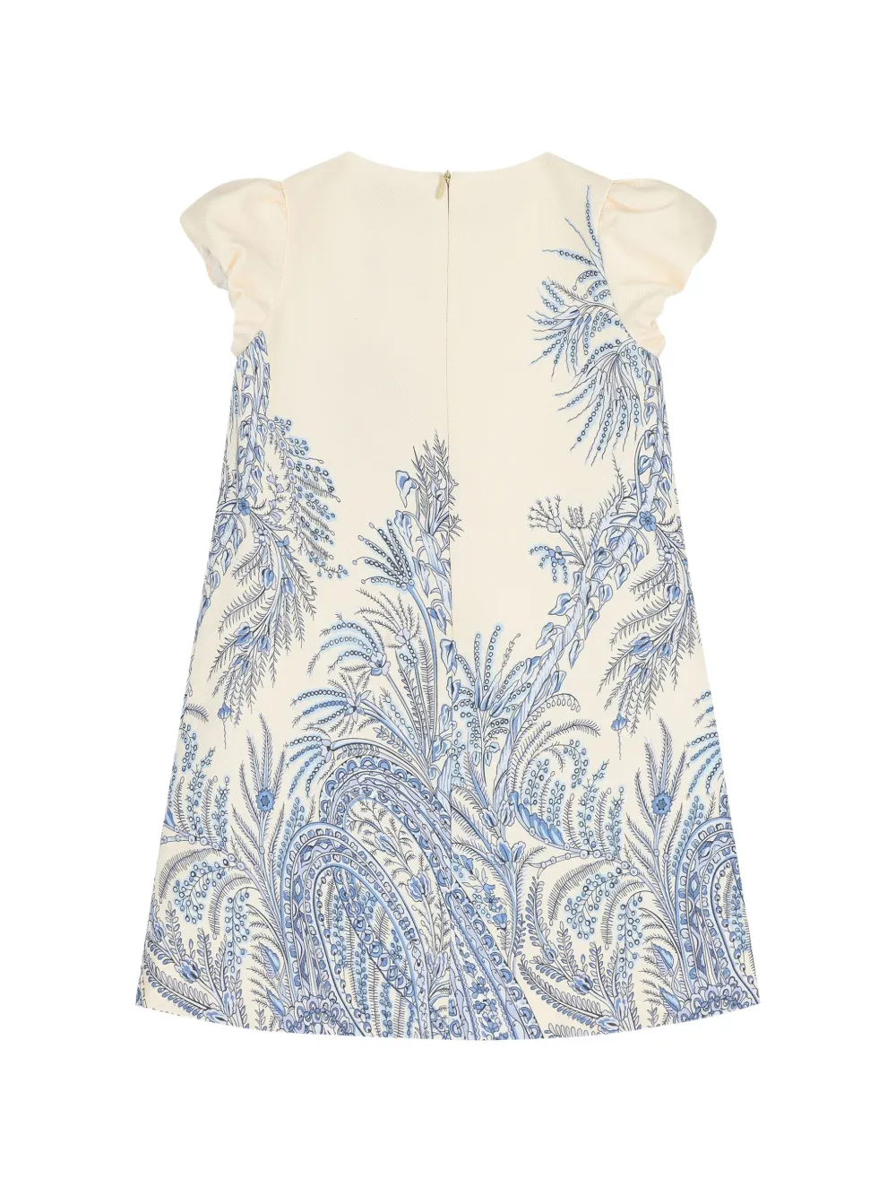  Etro Kids Ruffled Floral Dress - Neutrals 